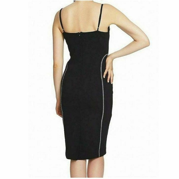 1.STATE  0 Black Seamed Cocktail 1O16 - Picture 2 of 3